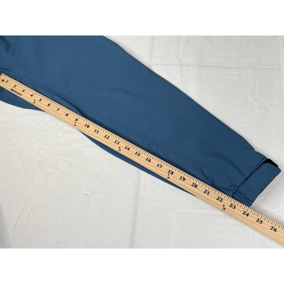 Duluth Trading Co. No-Rainer Waterproof Rain Jacket Men’s M Blue Hooded - Picture 15 of 16